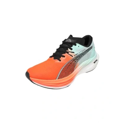 Afbeelding van Puma Hyrox Deviate Nitro Hardloopschoenen voor op de weg, Maat: 44.5, Glowing red/mint melt Schoenen