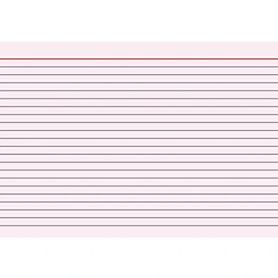 Afbeelding van Brunnen 102250120 indexkaarten (A5 gelinieerd, 100 stuks, gelast) rood