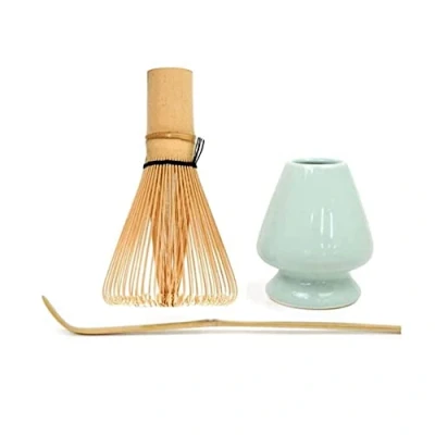 Afbeelding van Koanhinn matcha garde set bamboe met 100 tanden (chasen), traditionele, houder