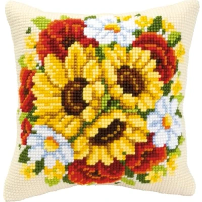 Afbeelding van Kruissteekkussen Zonnebloemen 0008687