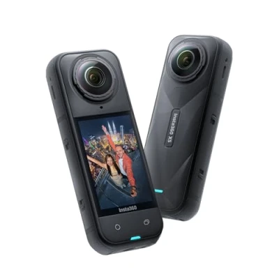 Afbeelding van Insta360 X5 360 waterdichte 8K actiecamera, super bij weinig licht, onzichtbare selfiestick, verwisselbare lenzen, autonomie 3 uur, winddichte afdekking, stabilisatie, drievoudig IA chipdesign