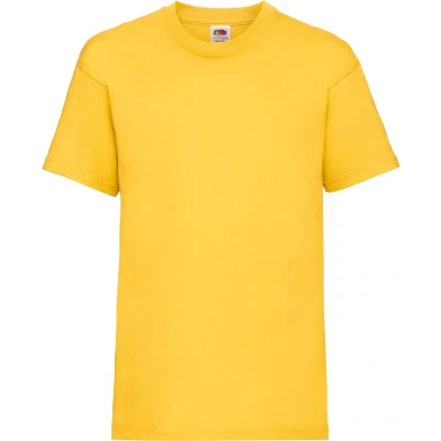 Afbeelding van Fruit Of The Loom Kinder / Kinderen Unisex Valueweight T shirt met korte mouwen (Zonnebloem)