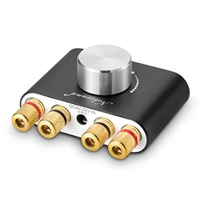 Afbeelding van Nobsound HiFi Stereo versterker, bluetooth 5.0, digitaal, 2.0 kanaals, 50W x2 versterker draadloze audio ontvanger met voeding (zwart)