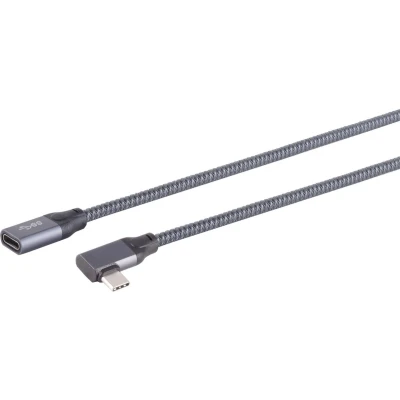 Afbeelding van S/CONN 13 56020 USB kabel 3.2 Gen 2x2 1 m C Grijs