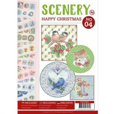Afbeelding van Nr. 4 Happy Christmas Push Out boek Scenery