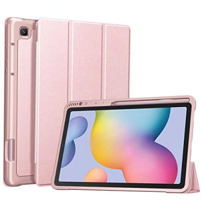 Afbeelding van Fintie Case voor Samsung Galaxy Tab S6 Lite 10.4&quot; 2020 (SM P610/P615) met S pennenhouder, zachte TPU standaard beschermende achterkant automatische Wake/slaap functie, Roségoud