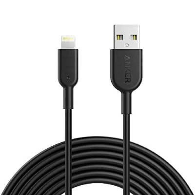 Afbeelding van Anker iPhone oplaadkabel Powerline II, kabel 3 m Lightning kabel, MFi gecertificeerd voor XS/XS Max/XR/X/ 8/8 Plus/ 7/7 6s/ 6/6 5S/iPad Pro (zwart)