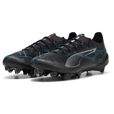 Afbeelding van Puma Ultra 5 Ultimate FG Voetbalschoenen met kunststof noppen, Heren, Maat: 38, Lack/silver/bright aqua Kunststof/ textiel