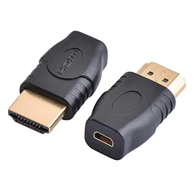 Afbeelding van PremiumCord Adapter Micro HDMI type D naar A, aansluiting op stekker, Full HD 1080p, vergulde aansluitingen, zonder kwaliteitsverlies, zwart