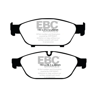 Afbeelding van Remblokkenset, schijfrem EBC BRAKES DP42086R