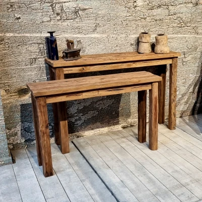 Afbeelding van Benoa Bijzettafel Teak Bridge set van 2 120cm &amp; 100cm