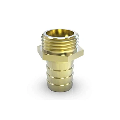 Afbeelding van ABA Beul 10010.523.2 Schroefdraad slangaansluiting met zeskant en buitendraad 1/2&quot; x 13 mm, messing