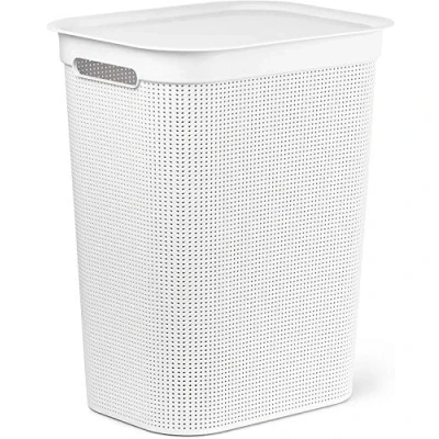 Afbeelding van Blokker wasbox 50 liter met afneembaar klapdeksel wit