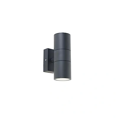 Afbeelding van QAZQA Wandlamp Duo donker grijs