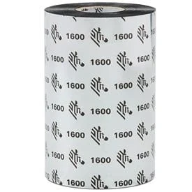 Afbeelding van Zebra 1600 wax ribbon 01600BK06045)60 mmx450m