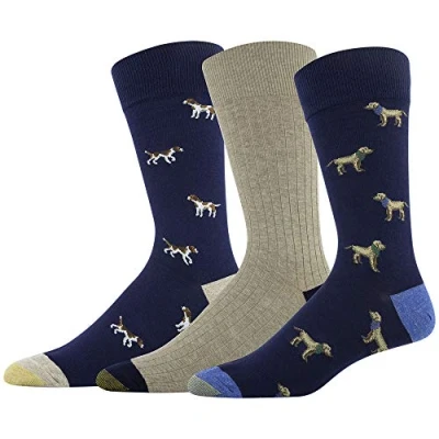 Afbeelding van Gold Toe Heren Tijdloze Classics Crew Sokken (Pack van 3)