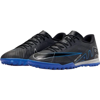 Afbeelding van Nike Performance ZOOM Vapor 15 Academy TF Voetbalschoenen voor kunstgras, Heren, Maat: 45, Black/chrome/hyper royal Kunststof