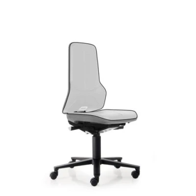 Afbeelding van Modulaire draaistoel 450 620mmx470mm voetkruis zwart wielen grijs