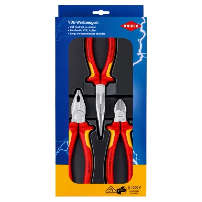 Afbeelding van Knipex 00 20 12 3 delige Elektro Tangenset