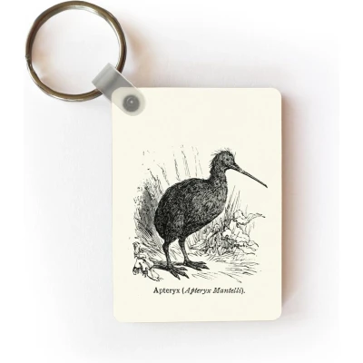 Afbeelding van Sleutelhanger Illustratie van een kiwi vogel in Nieuw Zeeland Uitdeelcadeautjes Plastic