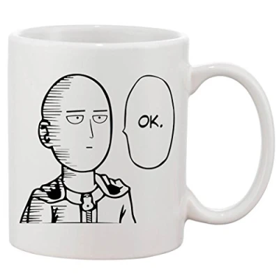 Afbeelding van Acen Merchandise One Punch Man Ok&quot; keramische mok, wit, 11oz
