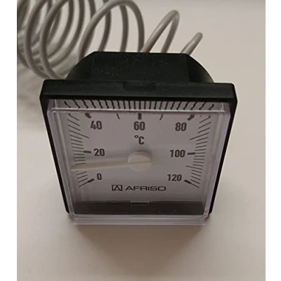 Afbeelding van Ketelthermometer 45 mm x mm, weergavebereik 0 120 C m. capillaire leiding 1500mm