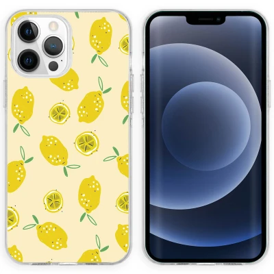 Afbeelding van Apple iPhone 13 Pro Hoesje Siliconen en TPU (zacht) iMoshion Softcase/Backcover Geel Telefoonhoesje