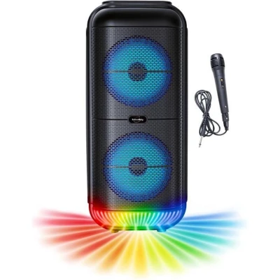 Afbeelding van Verlichte Karaokeluidspreker INOVALLEY KA22 BTH Bluetooth V5.0 49 cm 500 W Zwart