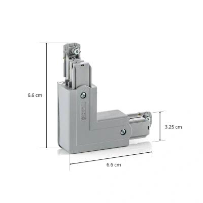 Afbeelding van Nordic Hoekstuk vast 90gr. tbv. rail alu links 5050035