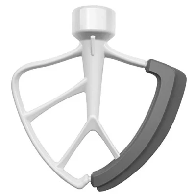 Afbeelding van KITCHPOWER 4,5 5 Quart Flex Edge rackets voor tilt head standaard mixer wit