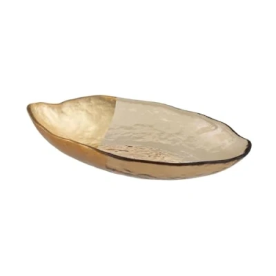 Afbeelding van Middenstuk Gouden Glas 23 x 13 cm