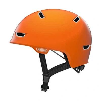 Afbeelding van ABUS Scraper 3.0 ACE Stadshelm Stevige Fietshelm Voor Stadsverkeer Dames en Heren Oranje, Maat M​