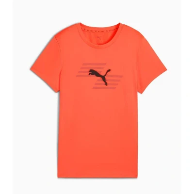 Afbeelding van Puma Hyrox Graphic Tshirt print, Dames, Maat: Large, Ruby shimmer