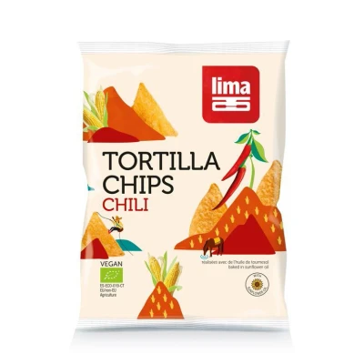 Afbeelding van Lima Tortilla Chips Chili Bio, 90 gram