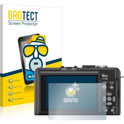 Afbeelding van BROTECT (2 Stuks) Antireflecterende Beschermfolie voor Panasonic Lumix DMC LX3 Anti Glare Screen Protector, Mat, Ontspiegelend