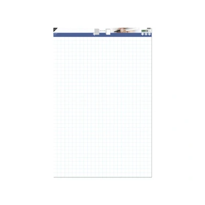 Afbeelding van Kangaro flipoverblok blanco/ruit 65x100cm met micro perforatie 50 vel dubbelzijdig 65100