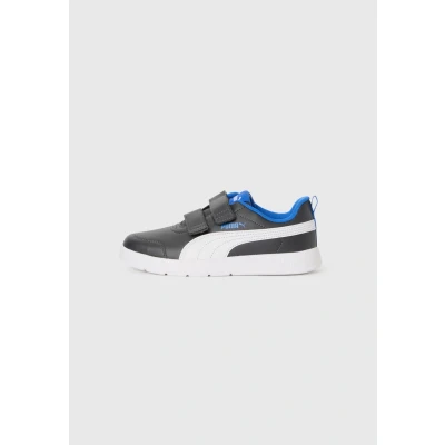Afbeelding van PUMA Courtflex V3 V Ps Sneaker voor kinderen, uniseks, Dusky Gray Wit Mountain Blauw, 29 EU