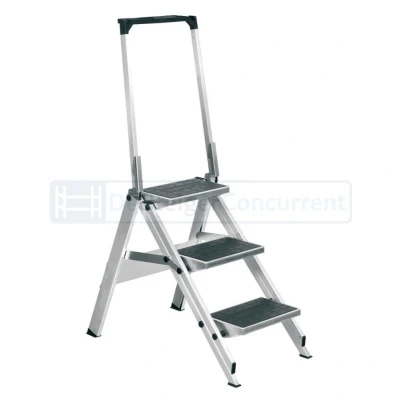 Afbeelding van Little Jumbo 1313650340 Trap Enkel Aluminium 3 Treden Kunststof Met Beugel Max. Werkhoogte 2.70 M.