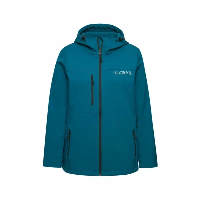 Afbeelding van Ulla Popken grote maten plus size HYPRAR softshelljas, waterafstotend, stretch, reflector, donker petrol, 46