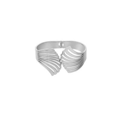 Afbeelding van Bijoutheek Armband (Sieraad) Waaier Bangle Zilver