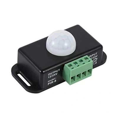 Afbeelding van Bewegingssensor Lichtschakelaar, DC 12 V / 24 Verstelbare Auto Beveiliging Bewegingsmelder Schakelaar, Voor Gloeilamp Sensor Module