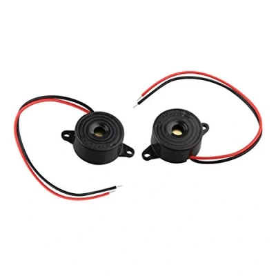 Afbeelding van HALJIA 2 Stks DC 3 24 V High Decibel SFM 20B Piezo Zoemer Elektronische Tone 2312 Alarm Continu Geluidskabel Lengte 120mm Sounder