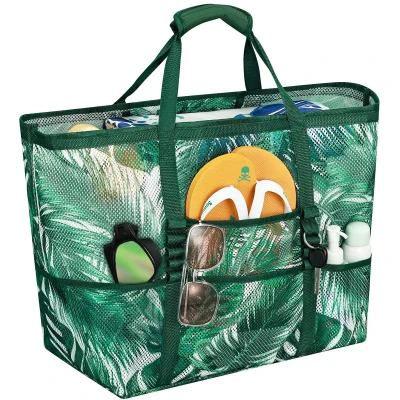 Afbeelding van Ibenzoa® Extra Grote Opvouwbare Strandtas met Ritssluiting voor Diverse Activiteiten en Opslag