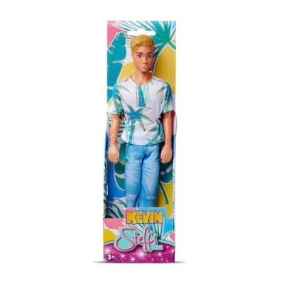 Afbeelding van SIMBA 105733729 Steffi Love Kevin, speelpop draagt een bovendeel met palmprint en coole jeans incl. zonnebril, 30 cm, vanaf 3 jaar