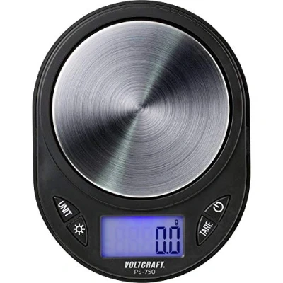 Afbeelding van VOLTCRAFT PS 750 Precisie weegschaal Weegbereik (max.) g Resolutie 0.1 werkt op batterijen Zwart