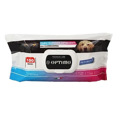 Afbeelding van 40 stuks doeken met chloorhexidin voor honden en katten, hygiëne deodorandoekjes het reinigen van de vacht