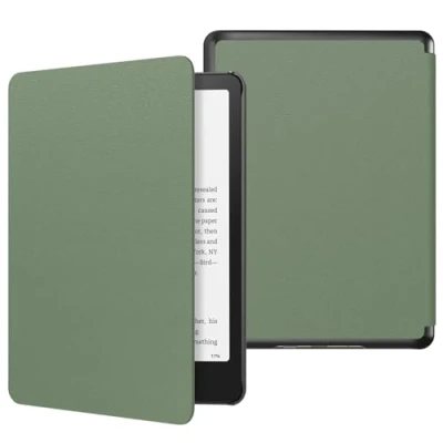 Afbeelding van MoKo Case for All new 7&quot; Kindle Paperwhite 12th Generation 2024&amp;Kindle Colorsoft Signature Edition 2024, Lightweight PU Protective Shell Cover with Auto Wake/Sleep Celadon