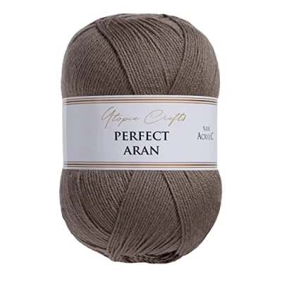 Afbeelding van Utopia Crafts Aran brei en haakgaren, 400g (zandsteen)
