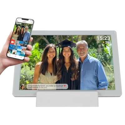 Afbeelding van Denver Digitale Fotolijst 10.1 inch Draadloos HD Frameo App Fotokader WiFi IPS Touchscreen 16GB PFF1070W
