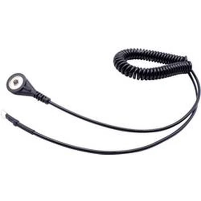 Afbeelding van Quadrios ESD aardingskabel 1.80 m Drukknop 4 mm, Ringkabelschoenaansluiting